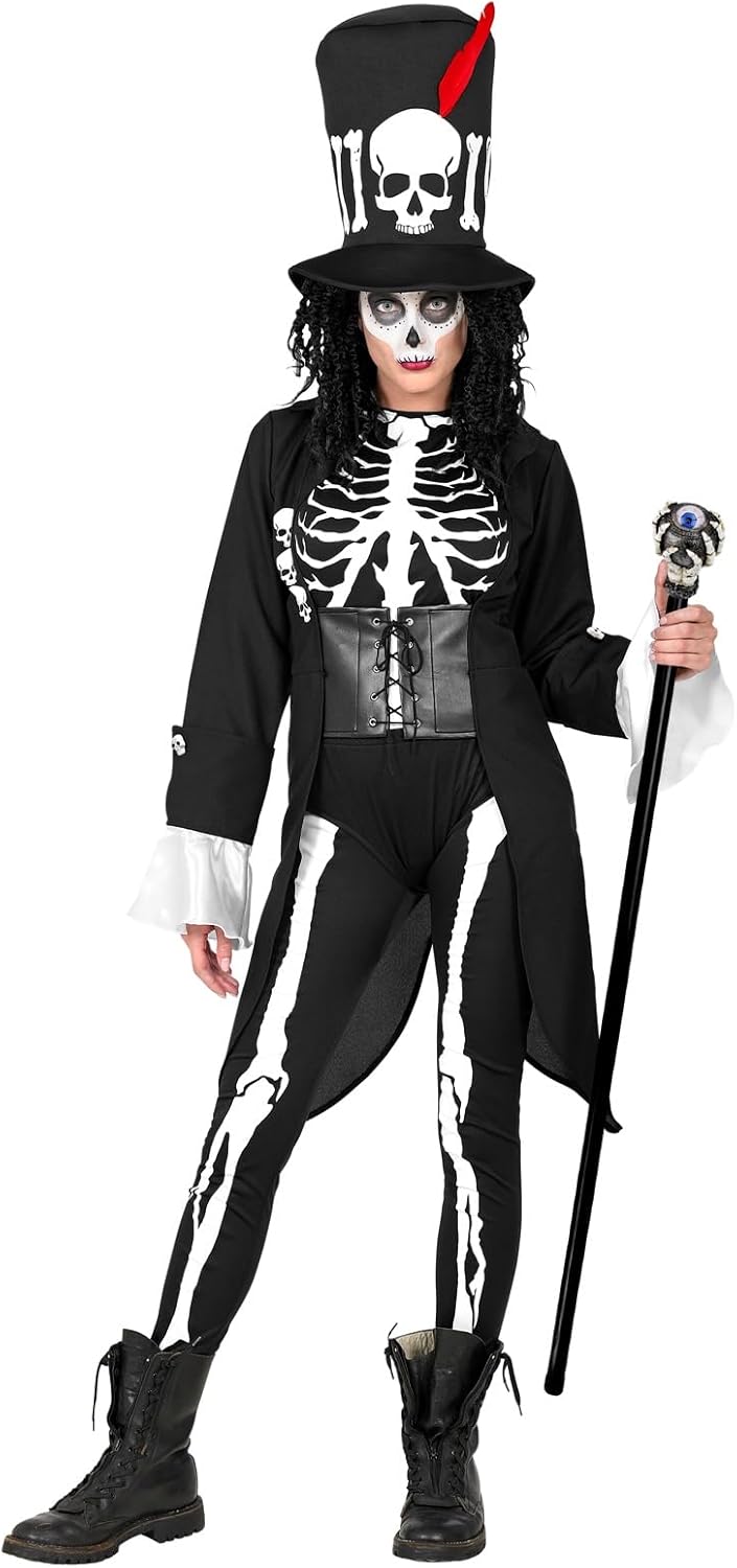 MIMIKRY Gehstock Skeletthand mit Wackelauge zerlegbar Wahrsager Steampunk Fantasy Magier Vampir Hall