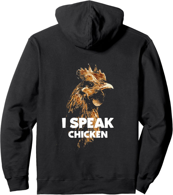 Crazy Chicken Lady Hühner I speak Chicken Design Pullover Hoodie