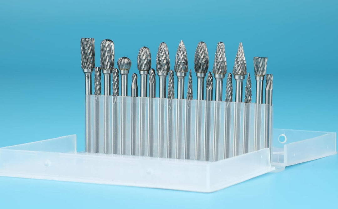 Sworker Hartmetall-Frässtift-Set, kompatibel mit Dremel 1/8 Zoll Schaft, 20 Stück, Schneideisen, Dre