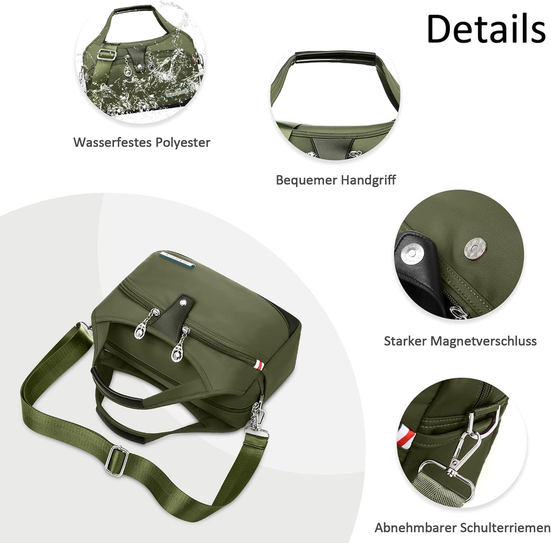 DORRISO Damen Umhängetasche Handtasche Mode Schultertasche Casual Umhängetaschen Reise Arbeit Lässig