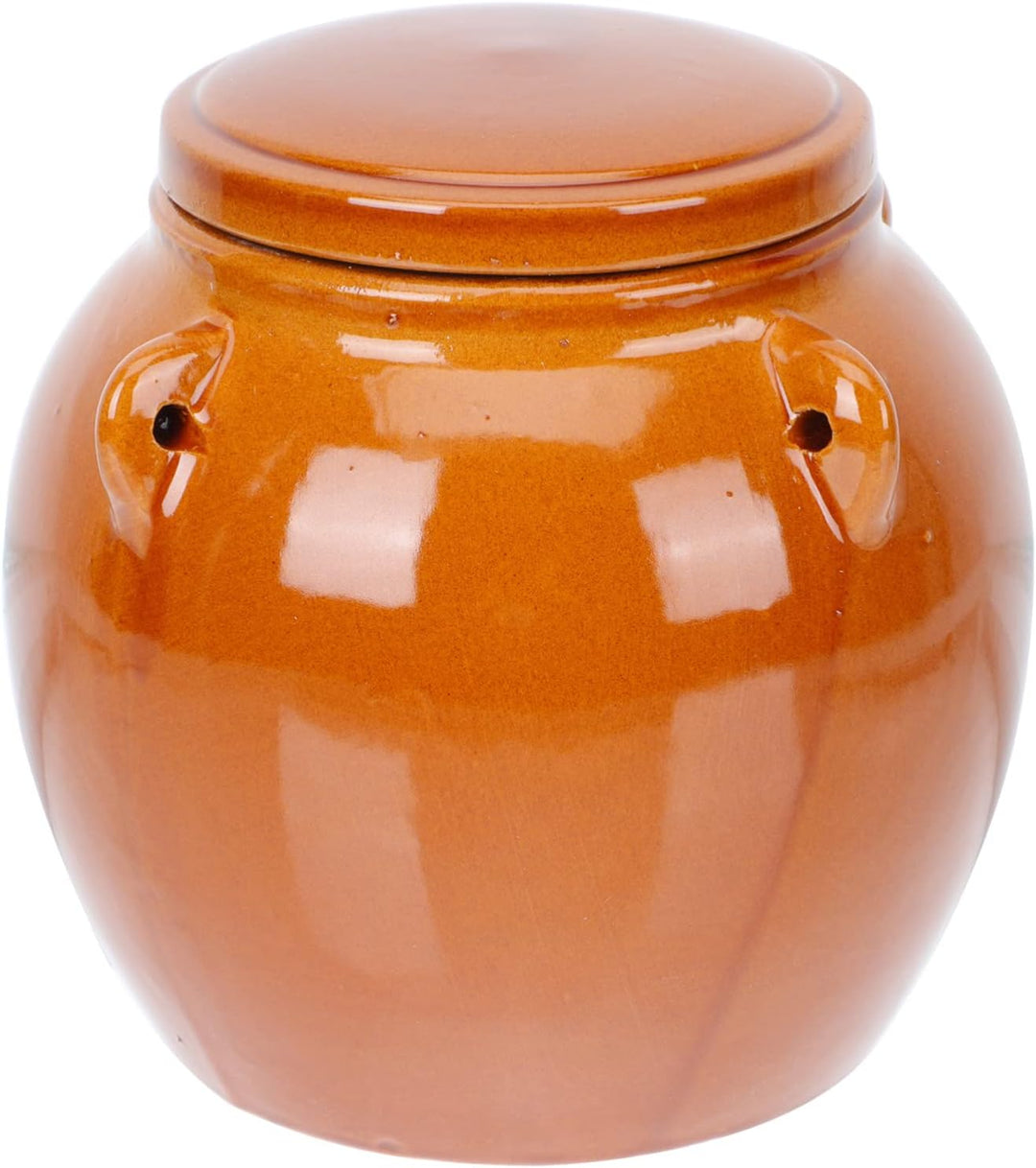 Happyyami 1stk Kimchiglas Aus Keramik Glasbehälter Gärgefässe Aus Keramik Keramischer Luftdichter De