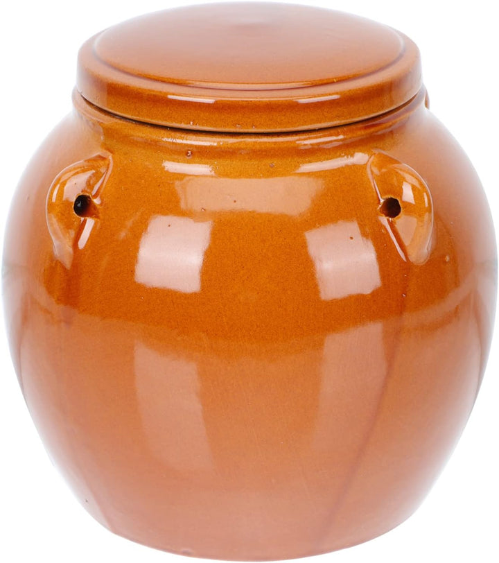 Happyyami 1stk Kimchiglas Aus Keramik Glasbehälter Gärgefässe Aus Keramik Keramischer Luftdichter De