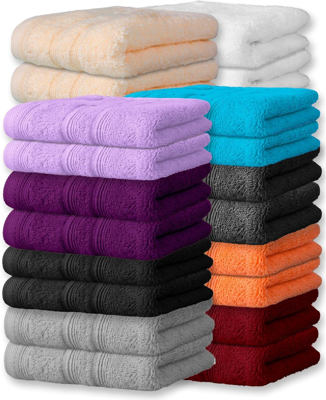 CelinaTex Capri Handtuch-Set 2teilig 1x 80 x 200 cm 1x 70 x 140 cm lila Baumwolle Frotteehandtuch 5)