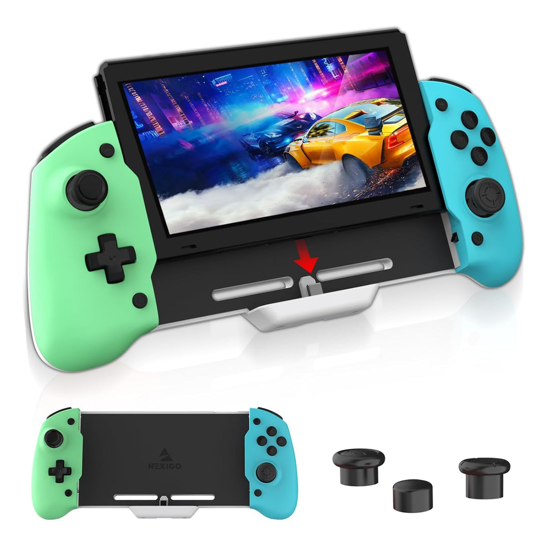NexiGo Controller für den Handheld Modus, ergonomischer Controller für Nintendo Switch mit 6-Achsen-