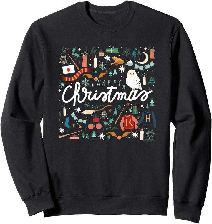 Weihnachten Harry Potter Happy Christmas Collage Sweatshirt