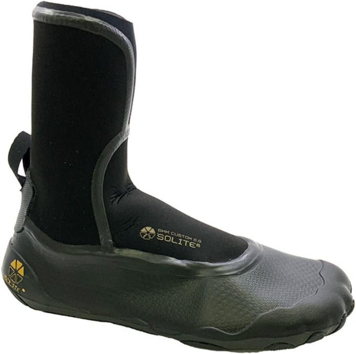 Solite 2025 Custom 2.0 3mm Wetsuit Boots 21004 - Black/Gum - 6 UK, 6 UK