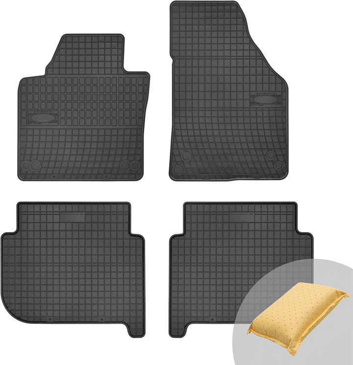FROGUM EL Toro Gummimatten Ganzjähriges-Set von Autofussmatte Auto Fussmatten für Volkswagen Touran