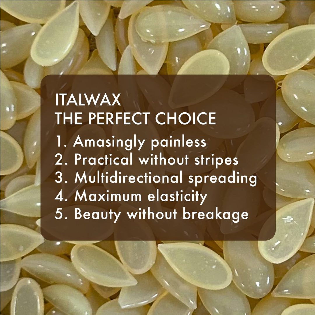 Italwax Natural – 1Kg - Waxing Perlen für Haarentfernung - Natürliche Formulierung für alle Hauttype