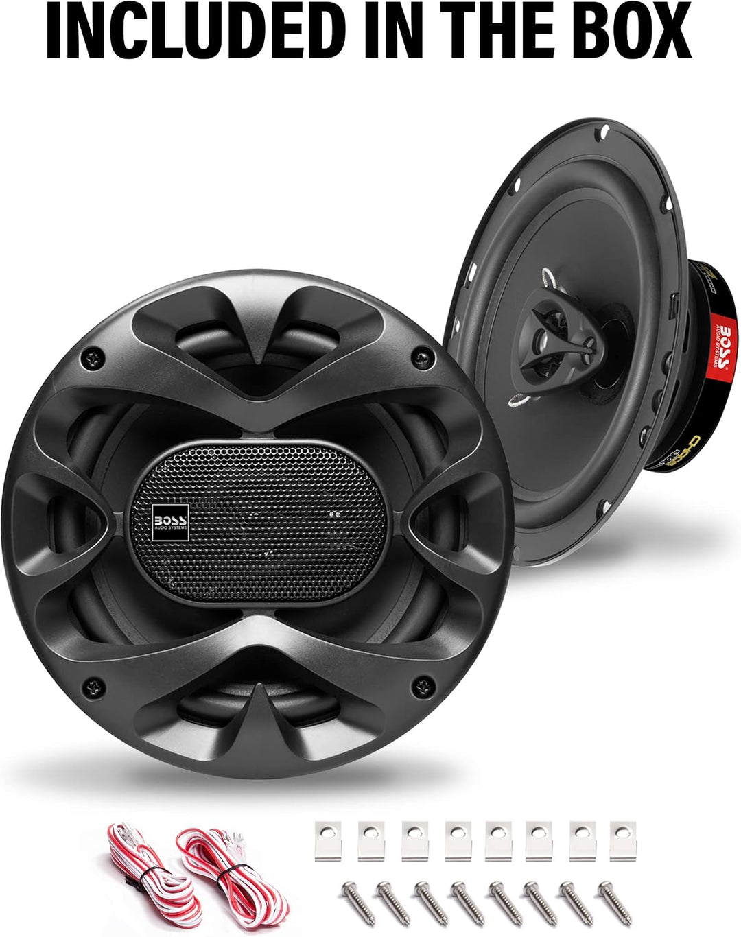 BOSS Audio Systems CH6530B Chaos-Serie 6,5 Zoll Auto-Stereo-Türlautsprecher - 300 Watt Max, 3-Wege,