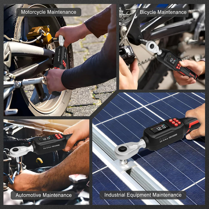 VANPO Digitaler Drehmomentschlüssel 1/4 Zoll(0.6–12 Nm) für Fahrrad &amp; Präzisionsreparaturen,±2% Gena