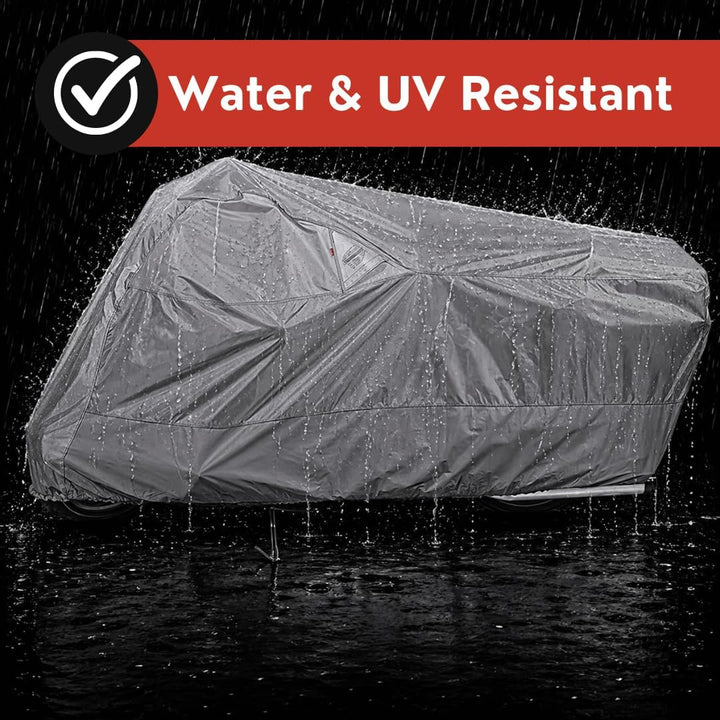 Dowco Guardian 50004-07 WeatherAll Plus Motorradabdeckung, wasserdicht, Grau/XL grau XL, grau XL