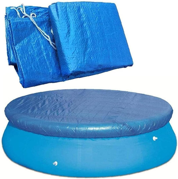 Artfeel 396cm Runde Poolabdeckung Schwimmbadabdeckung,Blau PE Abdeckplane Regendicht Staubdicht Pool