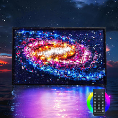 LocoLee Licht Kompatibel mit Lego Art Die Milchstrassen-Galaxie, Nur Lichter Set - Kein Modell, Fern