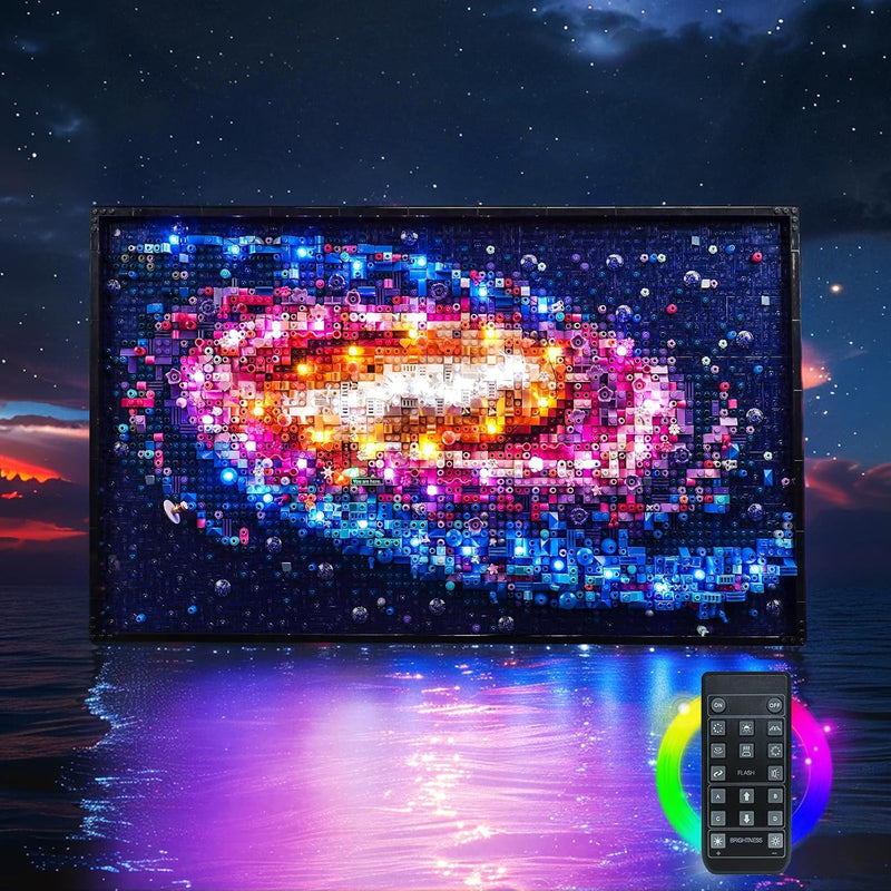 LocoLee Licht Kompatibel mit Lego Art Die Milchstrassen-Galaxie, Nur Lichter Set - Kein Modell, Fern