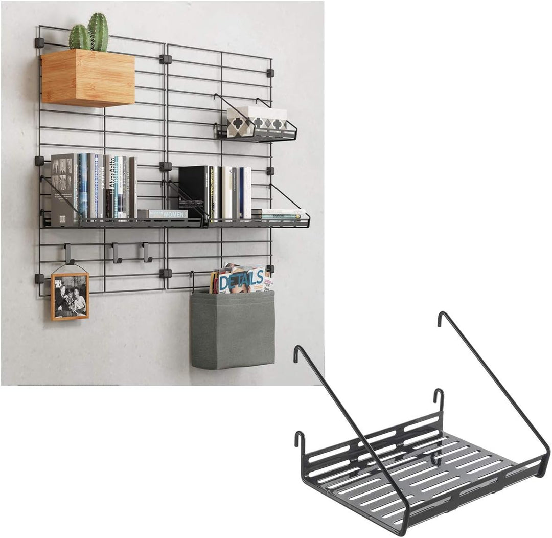 Metaltex Mural Line Ablage, schwarz, 18x15x12cm 18x15x12 cm Schwarz, 18x15x12 cm Schwarz
