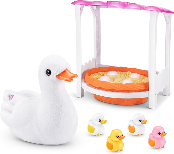 Pets Alive Mama Duck & Baby Surprise von ZURU Fürsorgliches Spielen Überraschung Schlüpfen Interakti