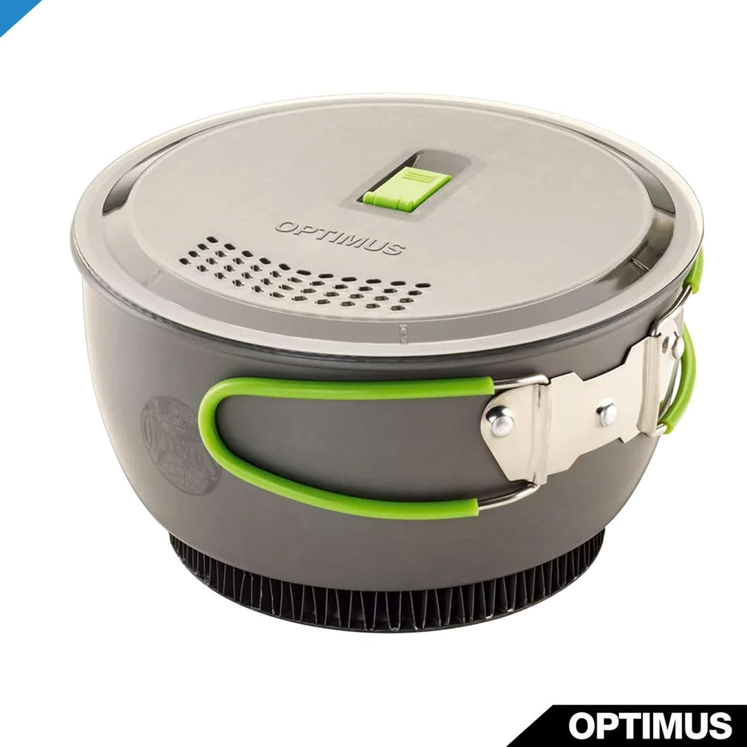 Optimus Terra Xpress HE Kochtopf 1,75L – Leichter Camping-Topf mit Antihaftbeschichtung, Butterfly-G