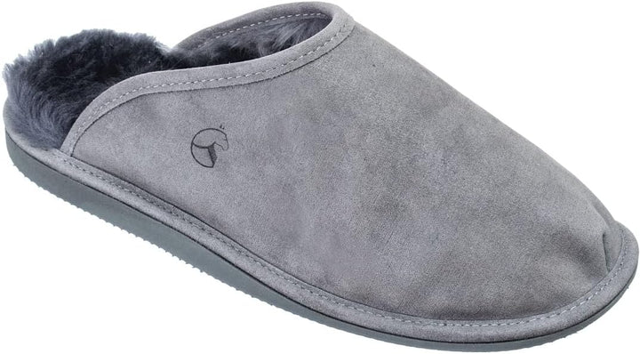 ESTRO Lammfell Hausschuhe Herren Pantoffeln Leder - Warm Lammfellhausschuhe Sheepskin Slippers Warme