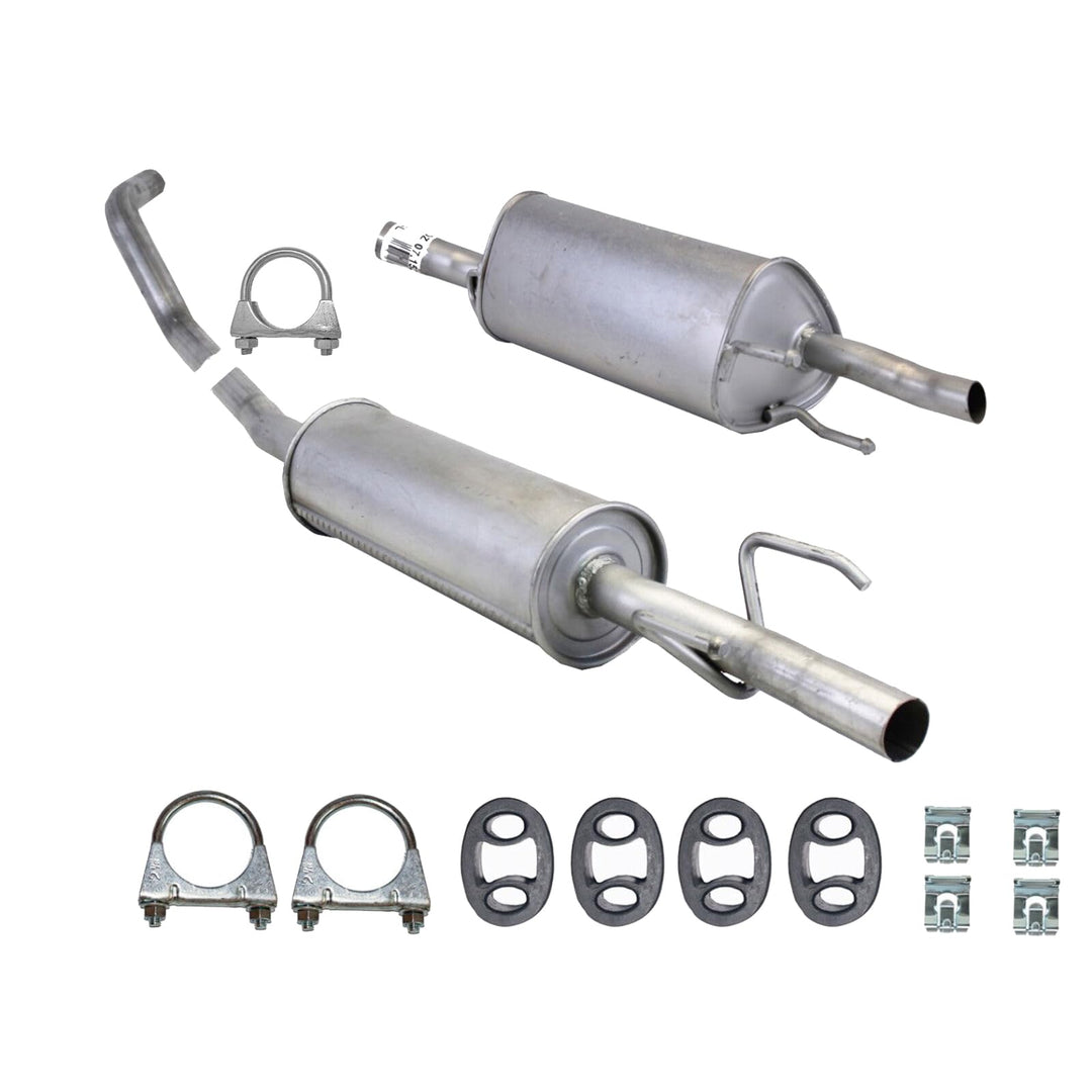 Ferroz Export Ersatz für Auspuffanlage Opel Corsa B 1.0 i 12V Schalldämpfer Auspuff mit Anbausatz