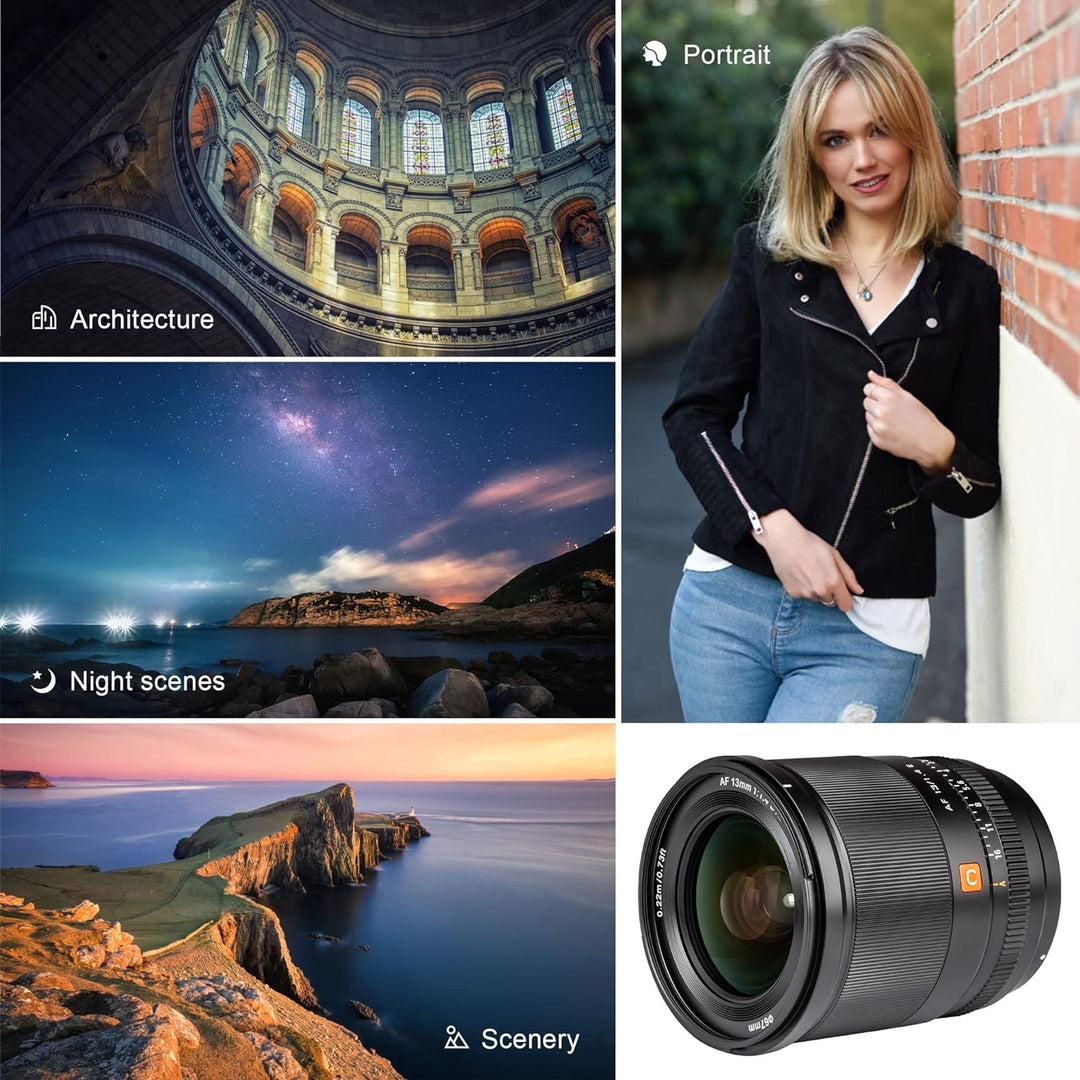 VILTROX 13mm F1.4 f/1.4 Autofokus Objektiv Ultraweitwinkel APS-C Grosse Blende Augenfokus Prime Obje