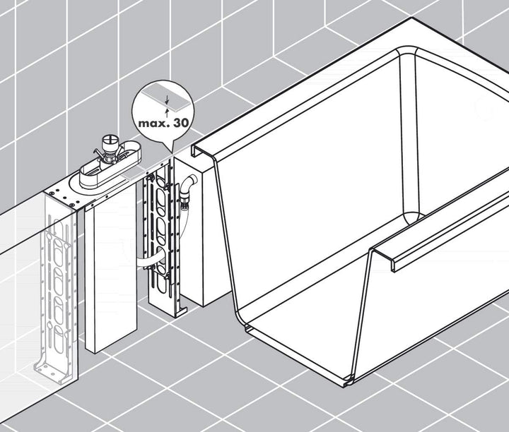 hansgrohe Schlauchbox (sBox) Wannenrand- und Fliesenrand-Grundset, Mehrfarbig N.a. Grundset, N.a. Gr