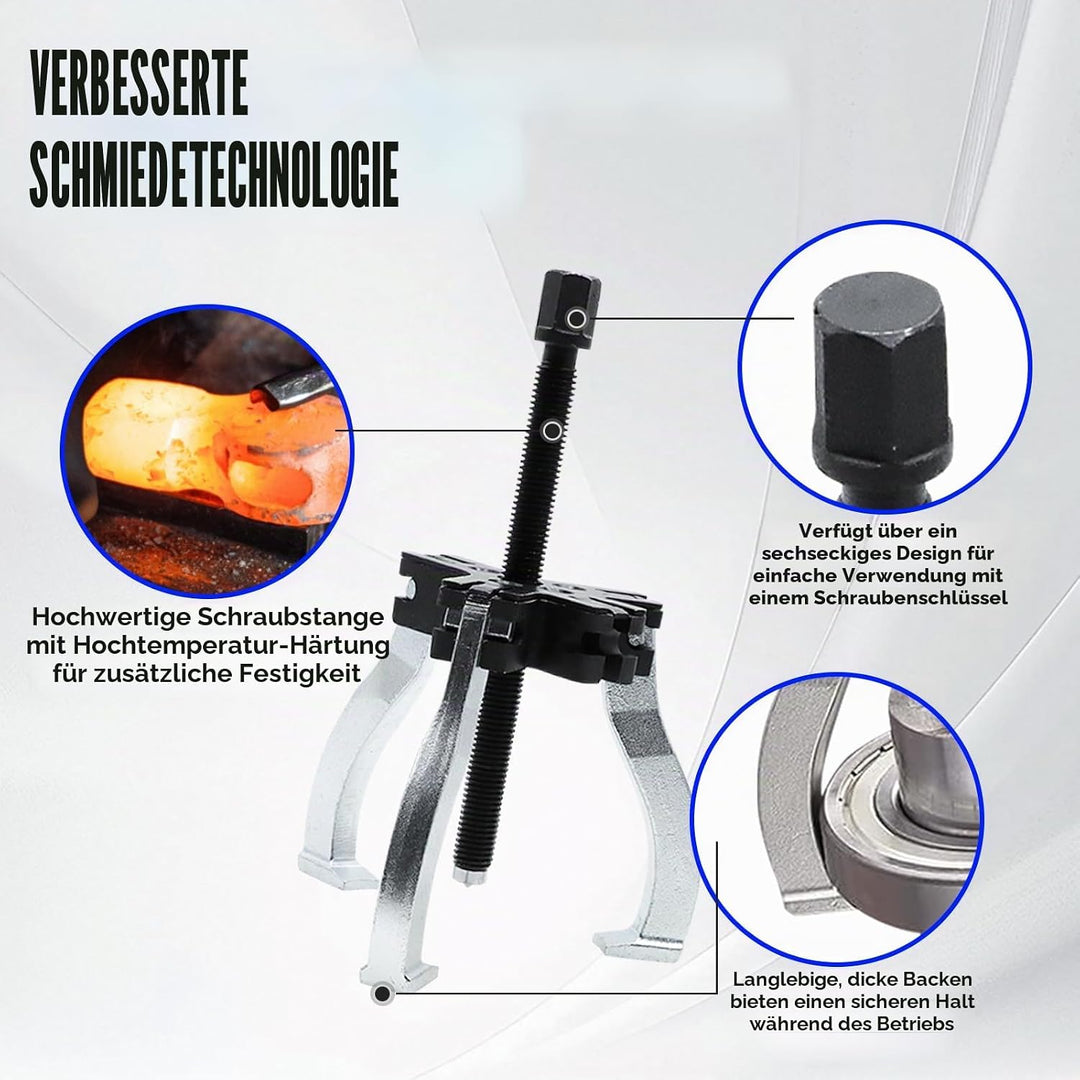 CCLIFE Lagerabzieher Set 2 oder 3 Armig, 76-178mm Innen-/Aussen Abzieher Satz, Multifunktionales Lag