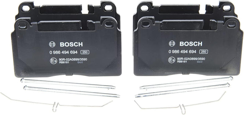 Bosch BP1689 Bremsbeläge - Vorderachse - ECE-R90 Zertifizierung - vier Bremsbeläge pro Set