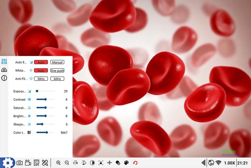 KERN ODC 251 - HD-Tablet mit integrierter 4K-Kamera, Mikroskop-Tablet-Kamera zur komfortablen Beobac