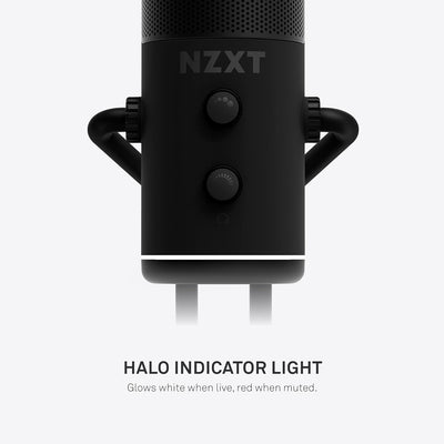 NZXT Capsule AP-WUMIC-B1 USB-Streaming-Mikrofon, Audio, unidirektionales Nierencharakteristik, hocha