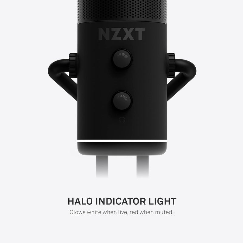 NZXT Capsule AP-WUMIC-B1 USB-Streaming-Mikrofon, Audio, unidirektionales Nierencharakteristik, hocha
