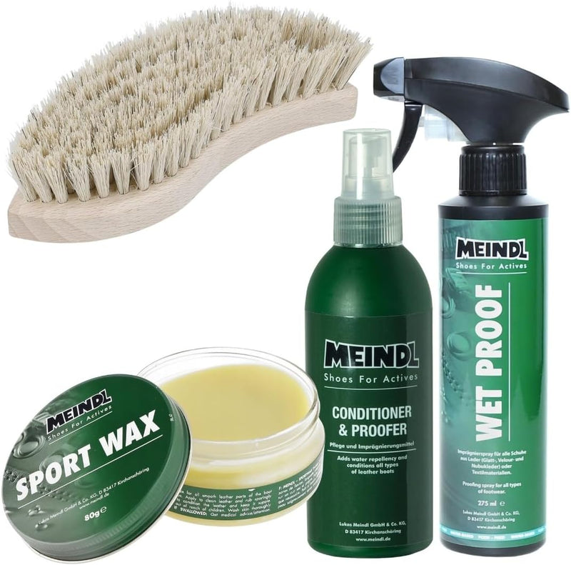 Meindl Leder MegaPack Sportwax + Imprägnierer + Conditioner +