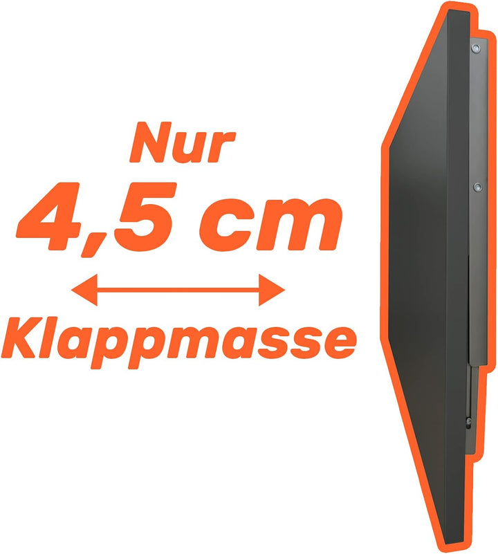 mikon 60x40 Wandtisch Wandklapptisch Küchentisch Schreibtisch Esstisch | Beton