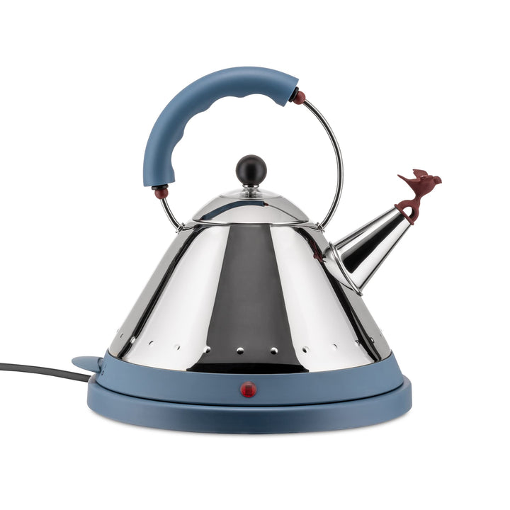 Alessi MG32 AZ Elektrischer kabelfreier Wasserkessel (Edelstahl und thermoplastisches Harz)