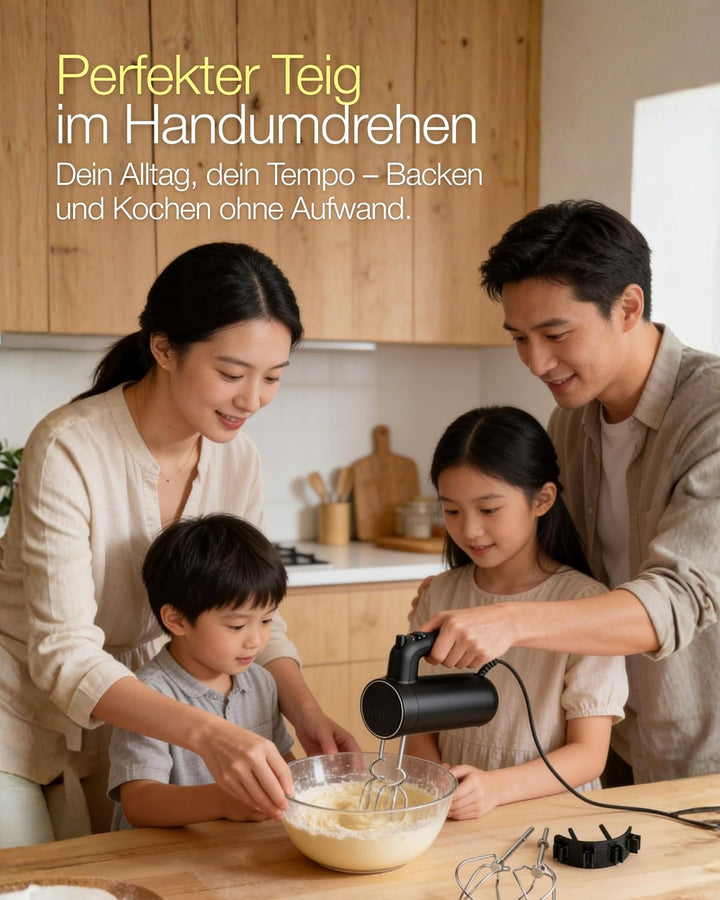Wilfa Handmixer Smooth Mix 500 I 500 W I 5 Geschwindigkeiten I Boost-Funktion &amp; Auswurf-Funktion I i