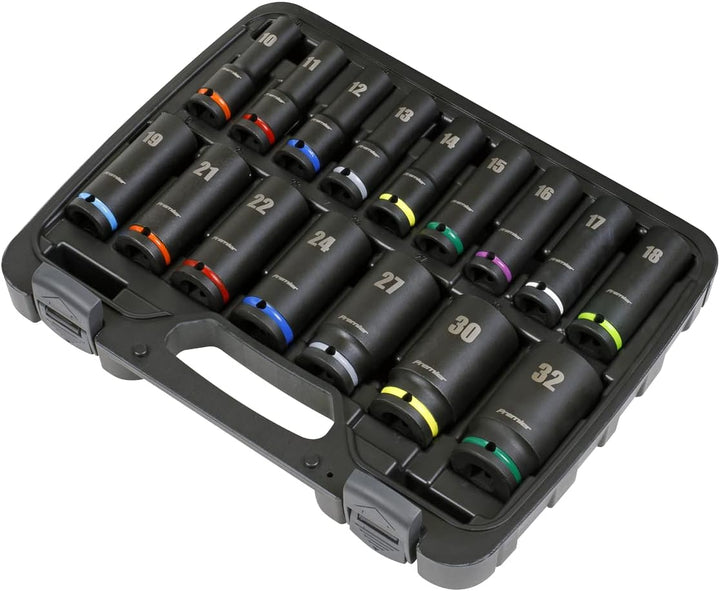 Sealey 1,27 cm (1/2 Zoll) Vierkantantrieb, Schlag-Steckschlüssel-Set, 16-teilig AK5818M
