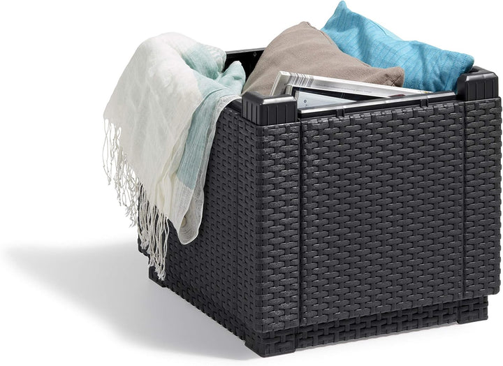 Keter Allibert by Gartenlounge Sofa California 3 Sitzer, Graphit/cool Grey,199 x 68 x 72 cm & Allibe
