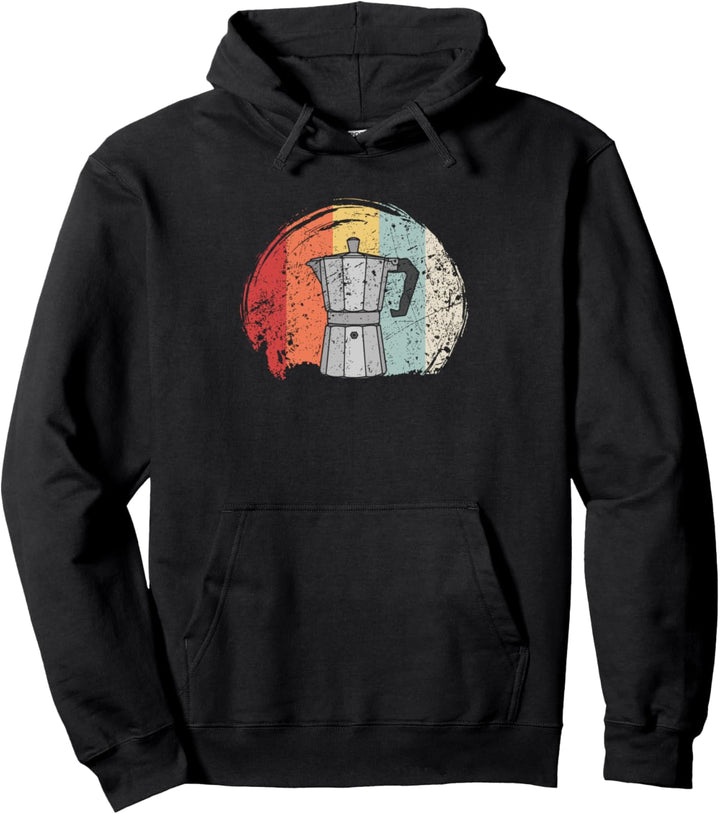 Espressokocher Kaffee Espresso Barista Retro Vintage Pullover Hoodie