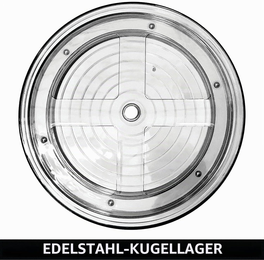 mDesign Lazy Susan Küchenregal zweistöckig – praktisches Gewürzregal für Küchenschrank oder Arbeitsp