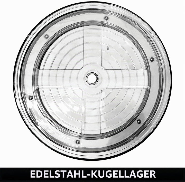 mDesign Lazy Susan Küchenregal zweistöckig – praktisches Gewürzregal für Küchenschrank oder Arbeitsp