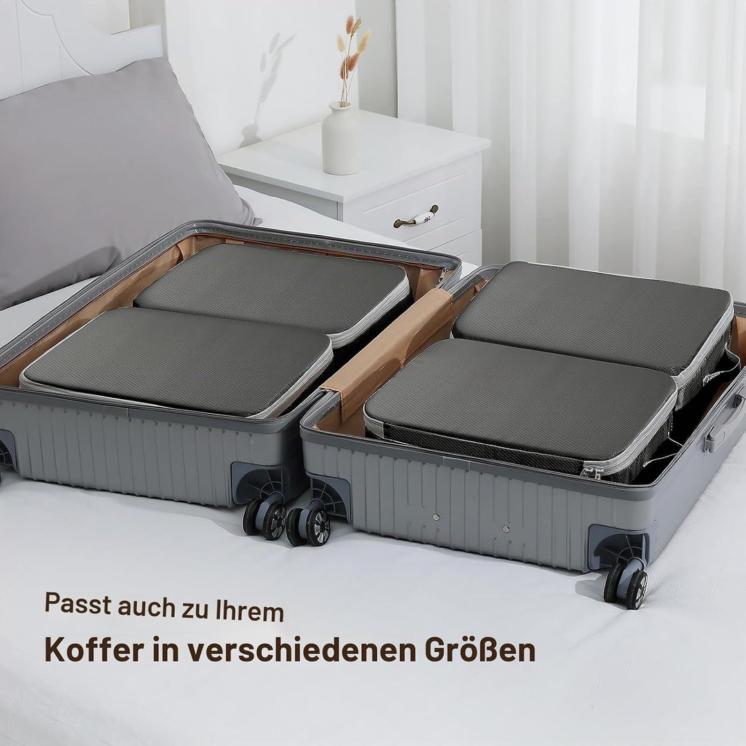 DIMJ Selbstkomprimierender Organizer - Bettwäsche Aufbewahrung, Packing Cubes Compression Bettdecken