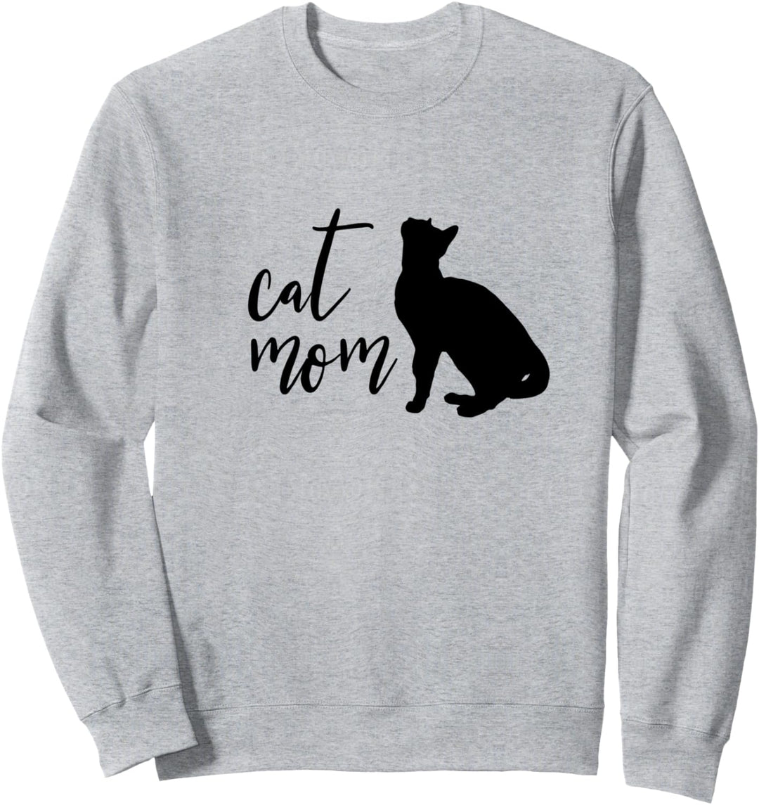 Proud Cat Mom Silhouette Sweatshirt