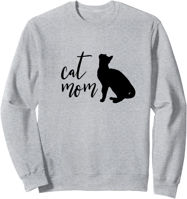 Proud Cat Mom Silhouette Sweatshirt
