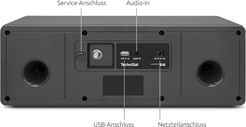 TechniSat DIGITRADIO 3 IR - Stereo DAB Radio Kompaktanlage (DAB+, UKW, CD-Player, Bluetooth, Interne