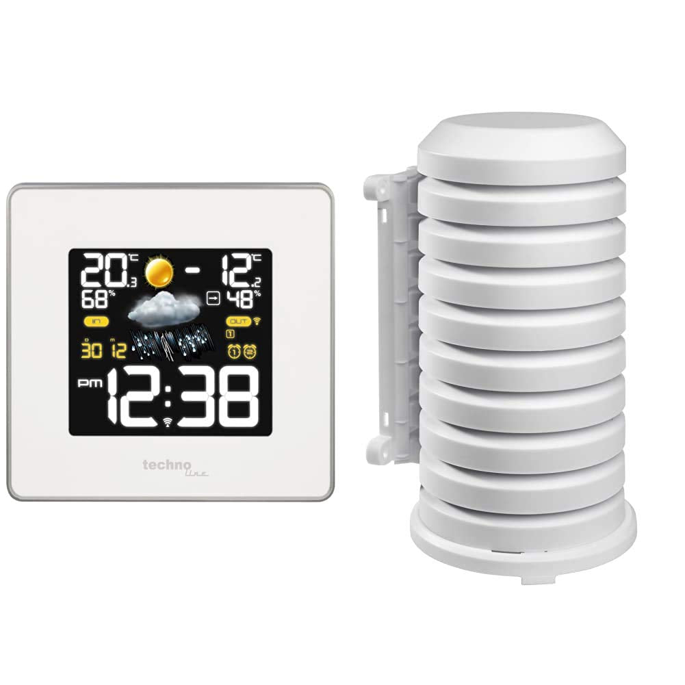 Technoline WS 6440 moderne Wetterstation mit Funkuhr, Temperatur-,Luftfeuchte-, und Luftdruckanzeige
