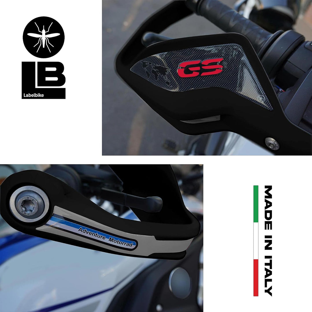 labelbike - 3D Harzaufkleber Motorraddekorationen und Schutzhandprotektoren kompatibel mit BMW R 125
