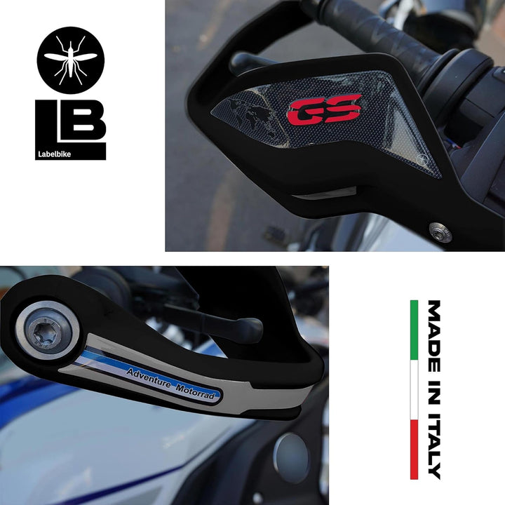 labelbike - 3D Harzaufkleber Motorraddekorationen und Schutzhandprotektoren kompatibel mit BMW R 125