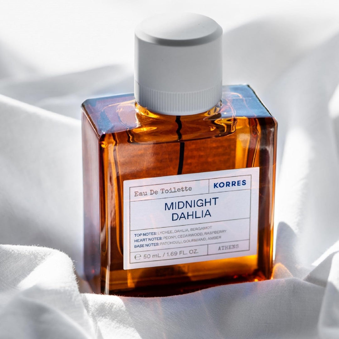 KORRES MIDNIGHT DAHLIA Eau de Toilette für Damen, orientalisch, floraler Duft mit Zedernholz & Pfing