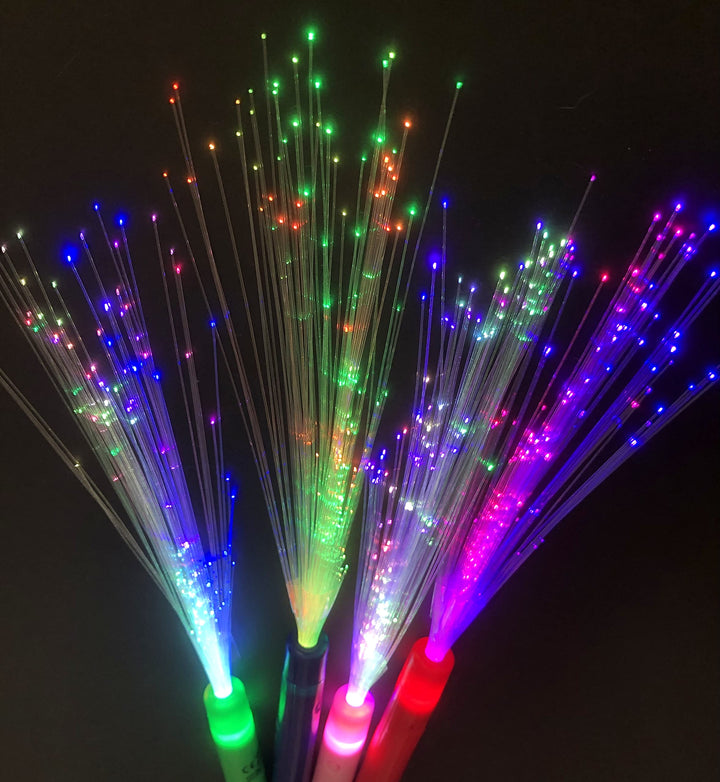 Partyknicklichter - 10 Stück LED Leuchtwedel multicolor - Leuchtstab mit multicolor Licht - für Part