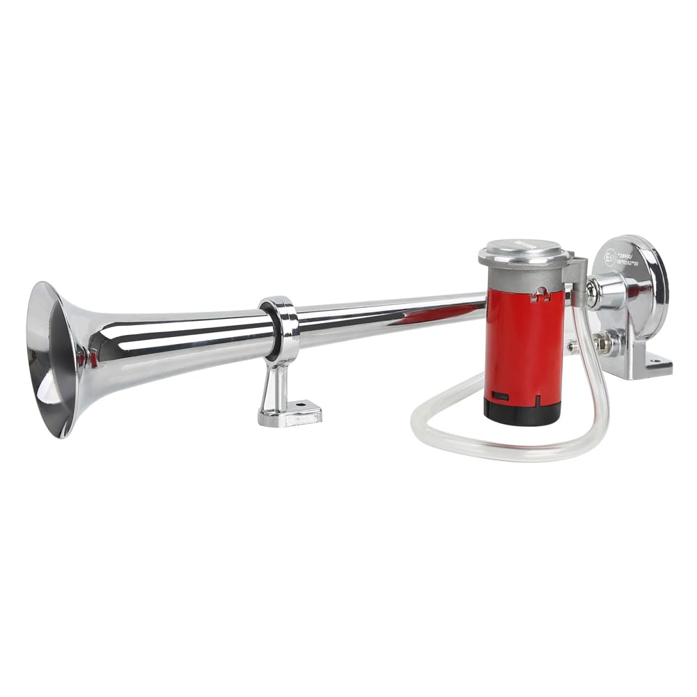 Rupse Hupe Luft Horn Kit, Lufthorn Drucklufthorn auto Horn mit Kompressor 12V für PKW LKW Booten Mot