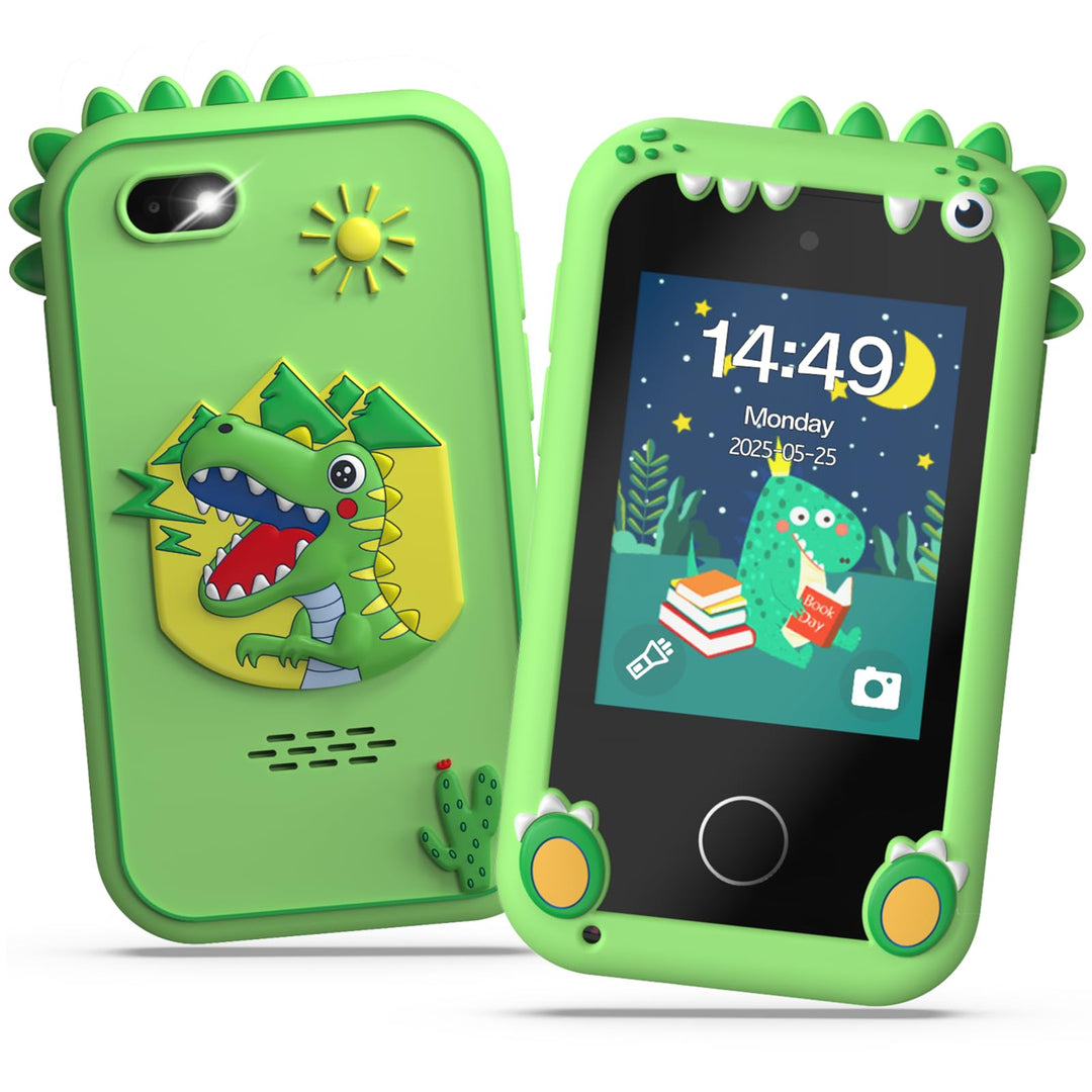 Fippesax Kinder Handy Smartphone Spielzeug, Kinderkamera 2,8" Handy für Mädchen & Jungen, 8G SD Kart